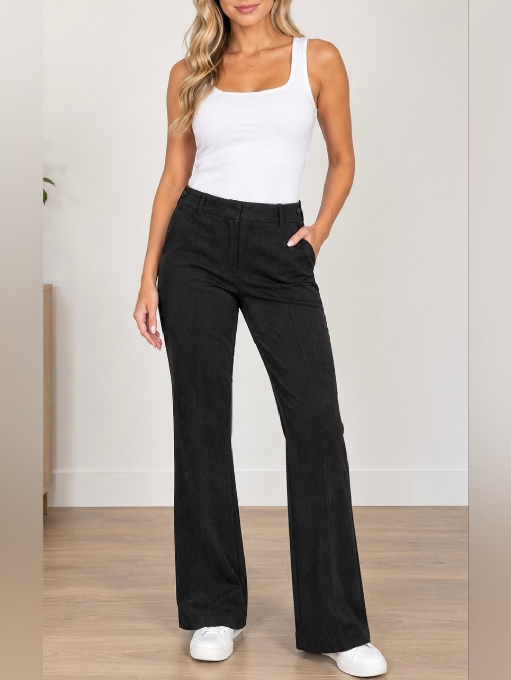 The Limited Cassidy Fit Gray Flare Slacks Dress Pants Size 6 Trousers Stretch
